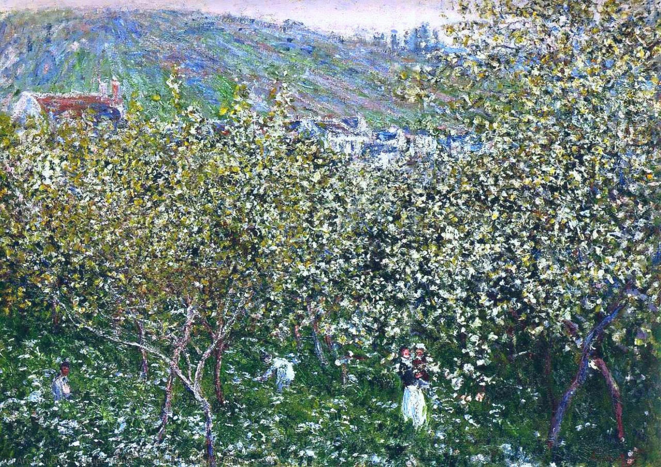 Vetheuil, Flowering Plum Trees — Claude Monet