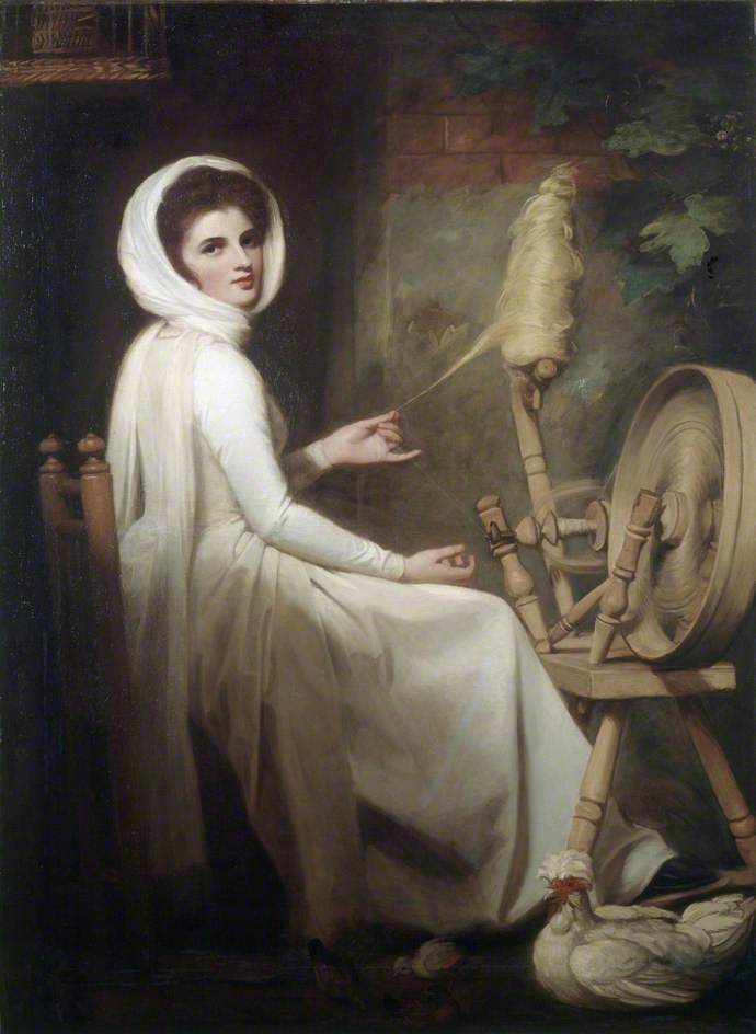 Emma Hart As The Spinstress — George Romney