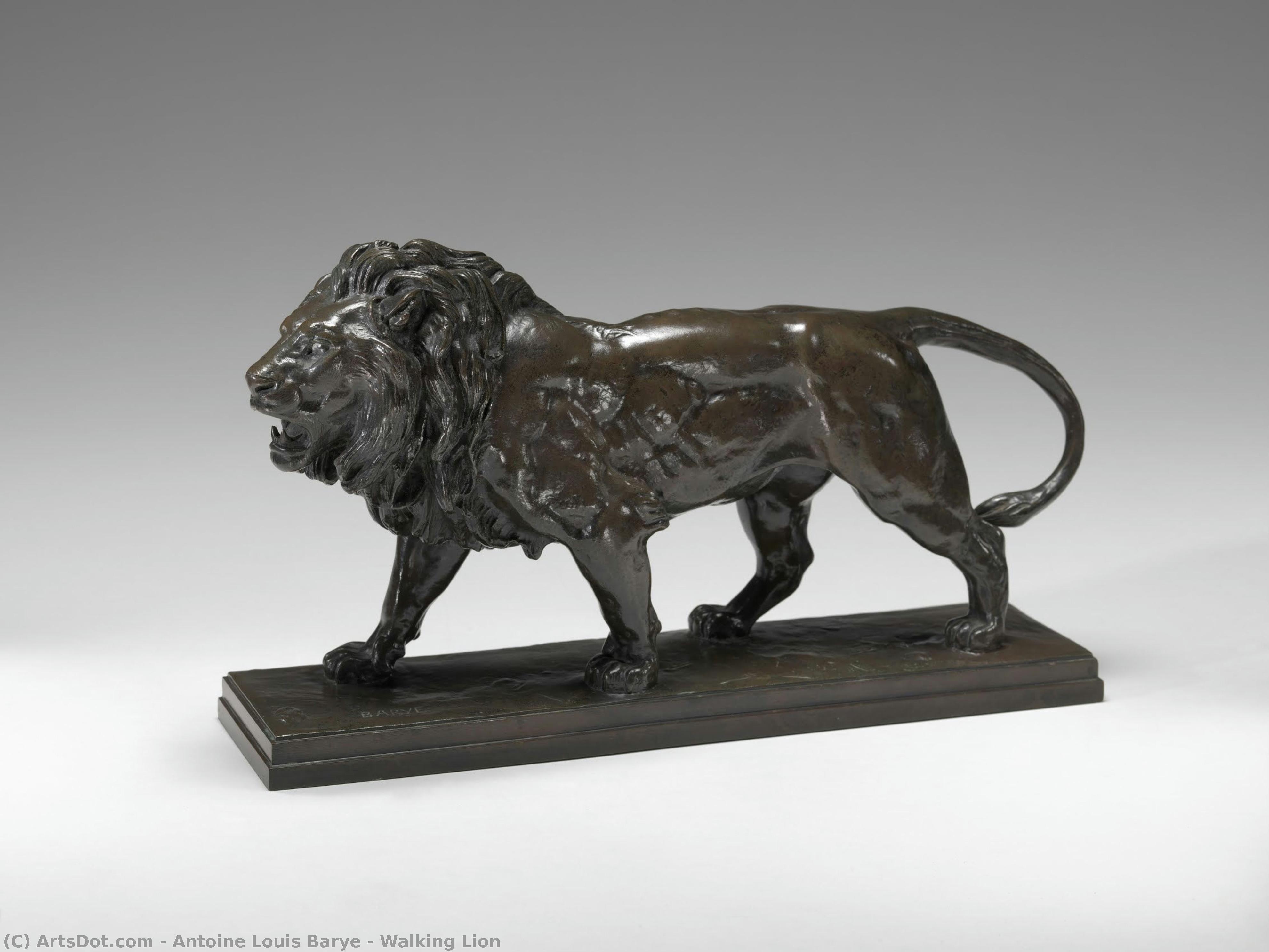 Walking Lion — Antoine-louis Barye