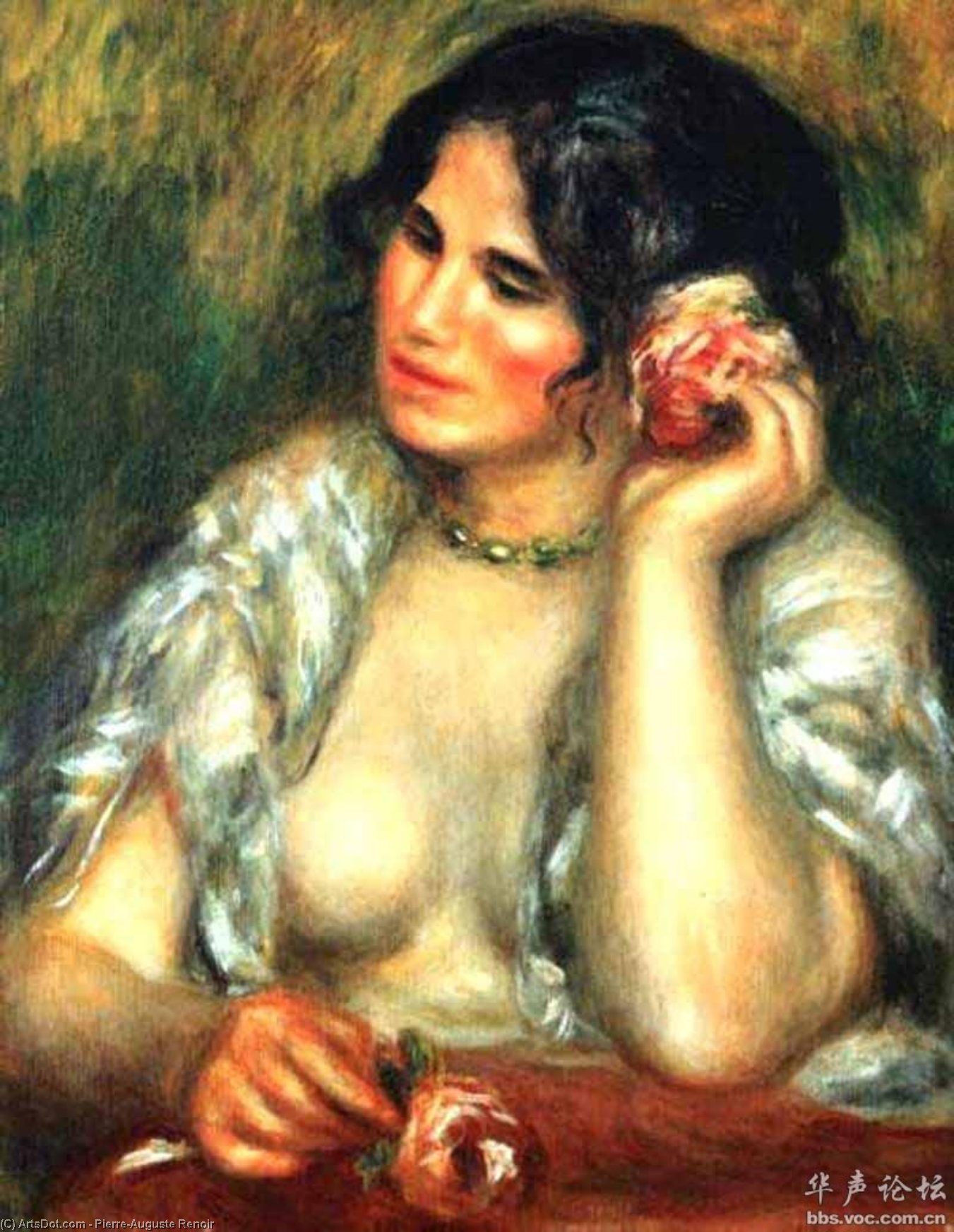 Gabrielle With A Rose, Musée D'orsay At Paris. — Pierre-auguste Renoir