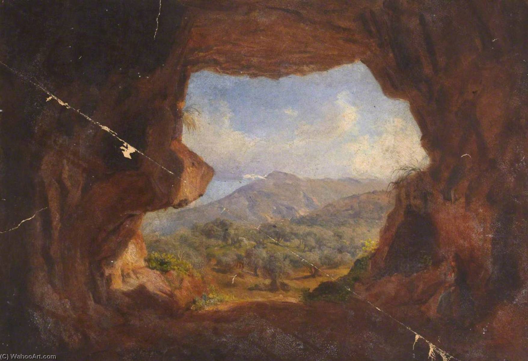 Landscape Through A Cave — Thomas Stuart Smith