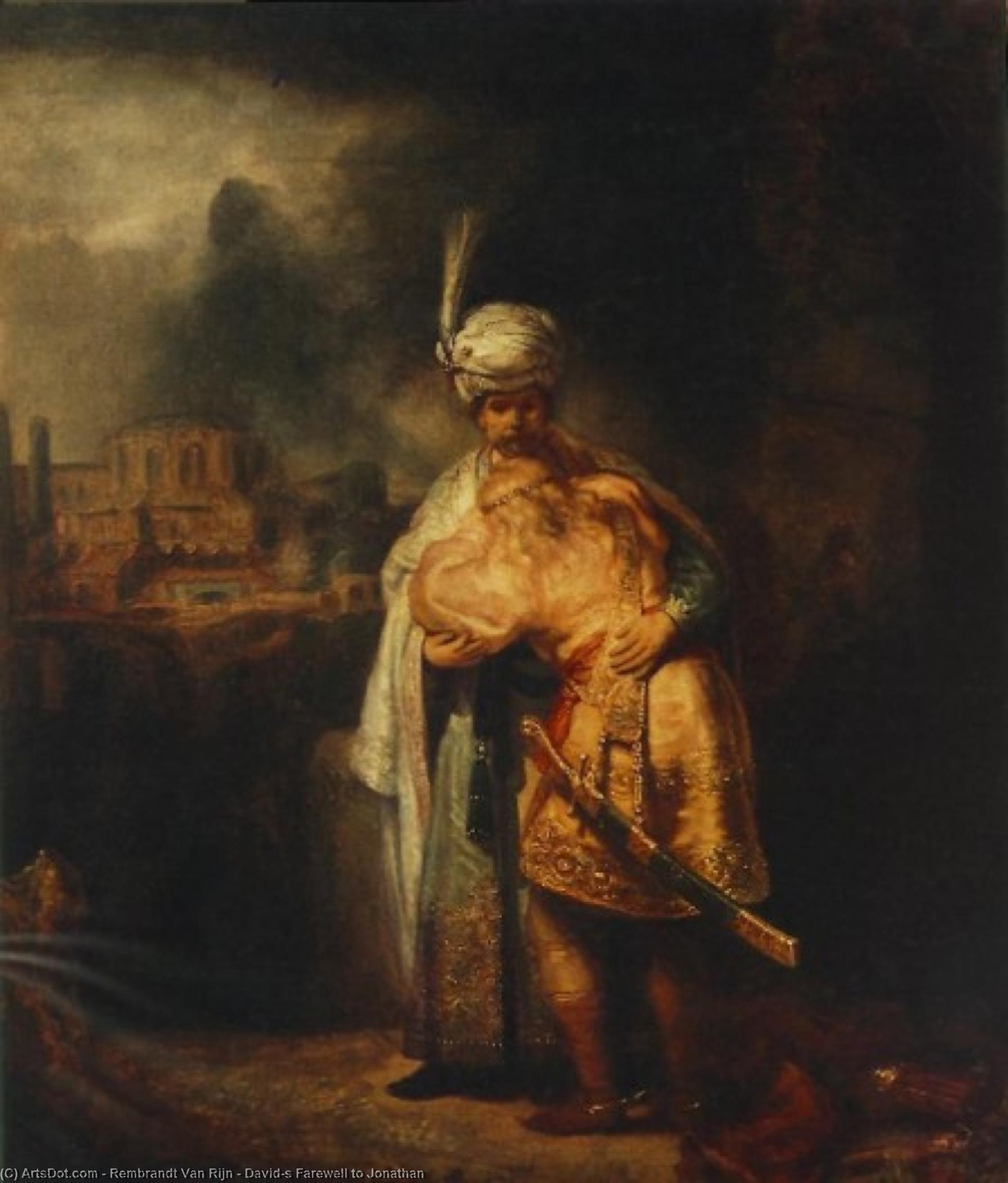 David's Farewell To Jonathan — Rembrandt Van Rijn