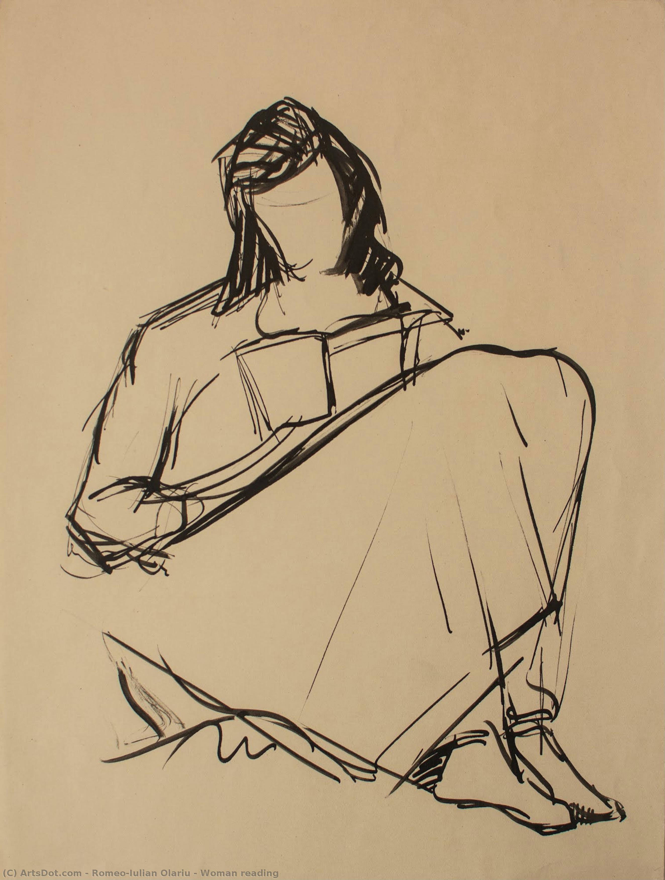 Woman Reading — Romeo-iulian Olariu