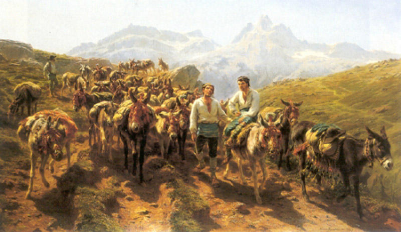 Muleteers Crossing The Pyrenees — Rosa Bonheur