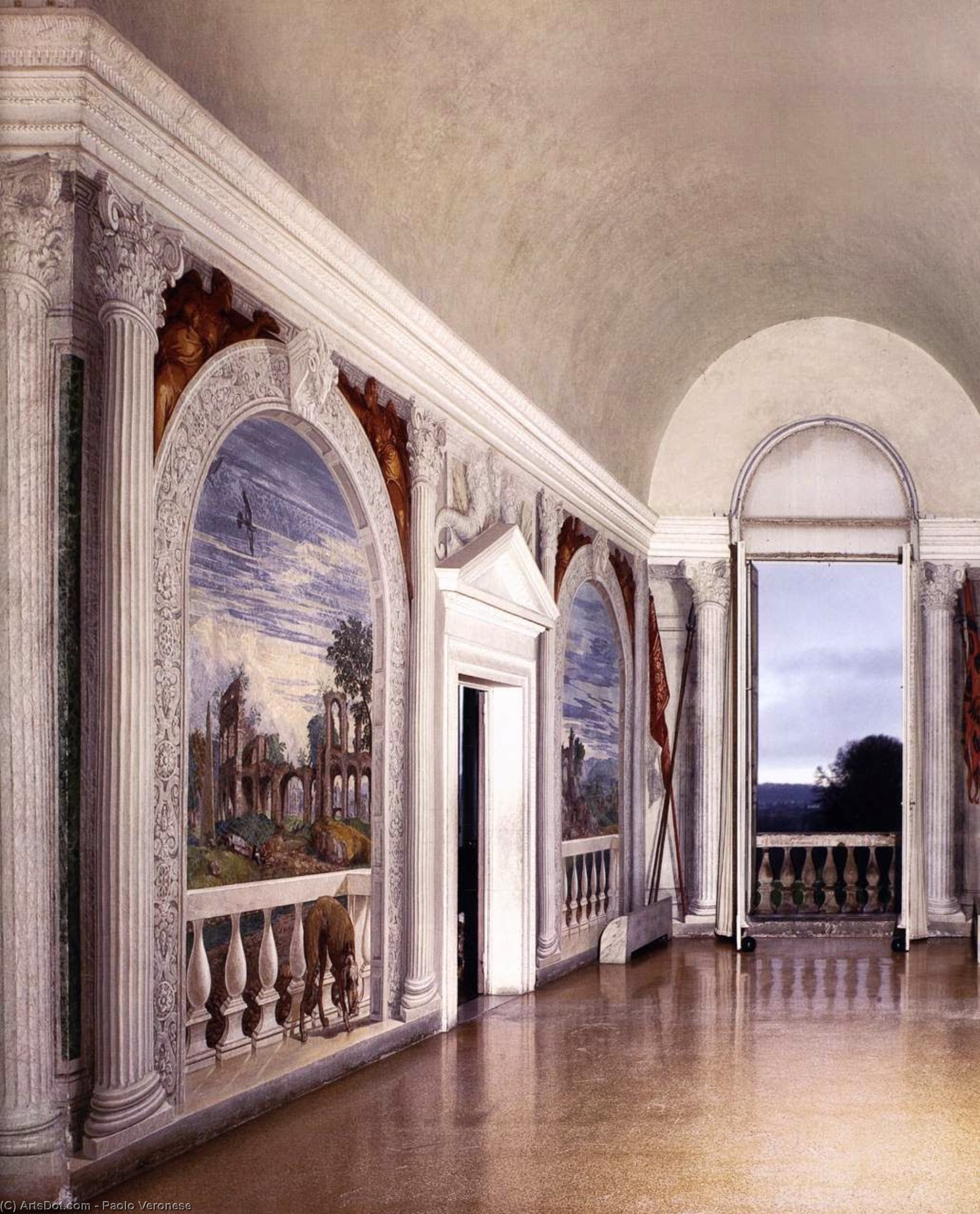 View Of The Sala A Crociera — Paolo Veronese