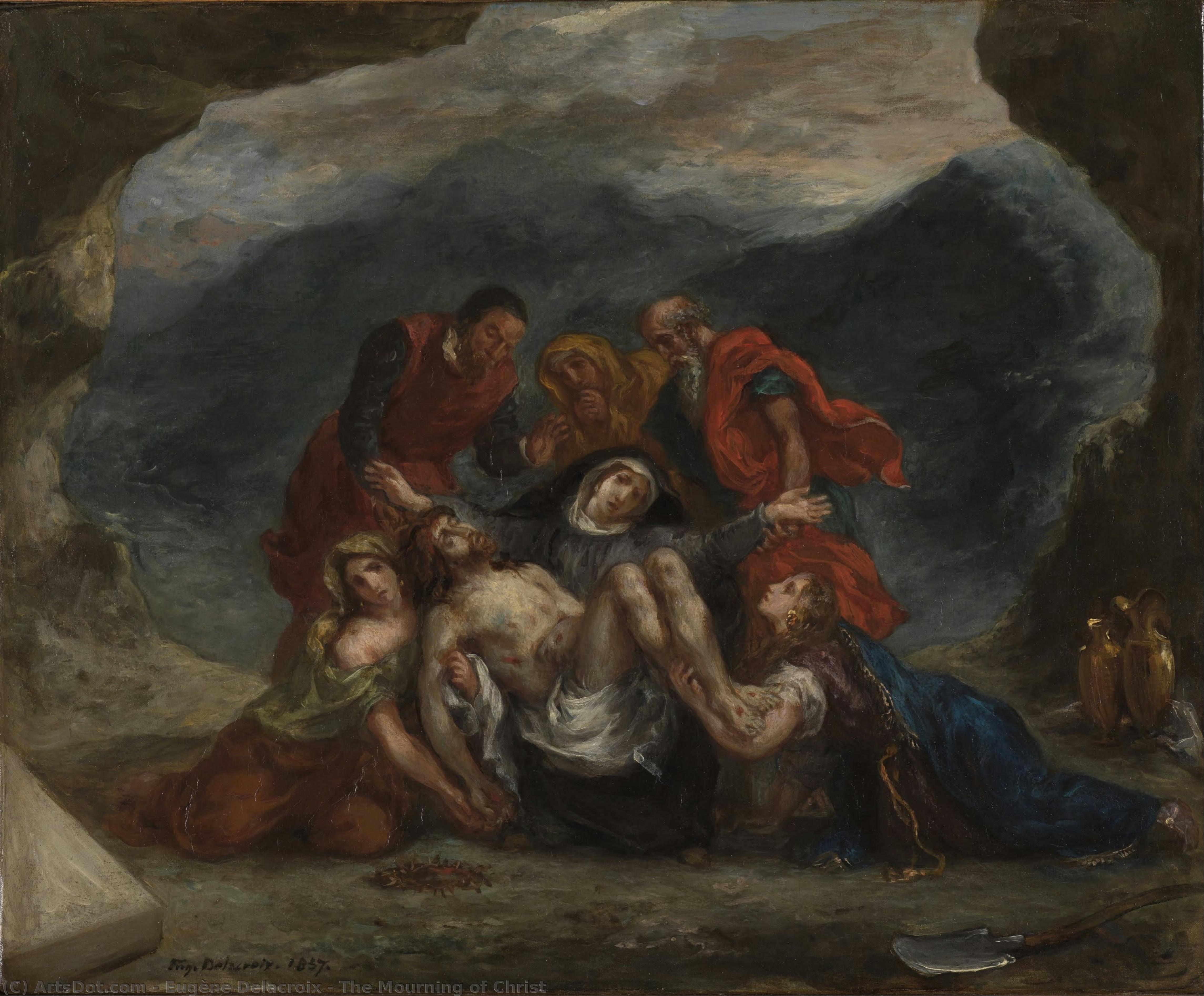 The Mourning Of Christ — Eugène Delacroix