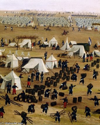 Argentine Camp During War Against Paraguay — Cándido López