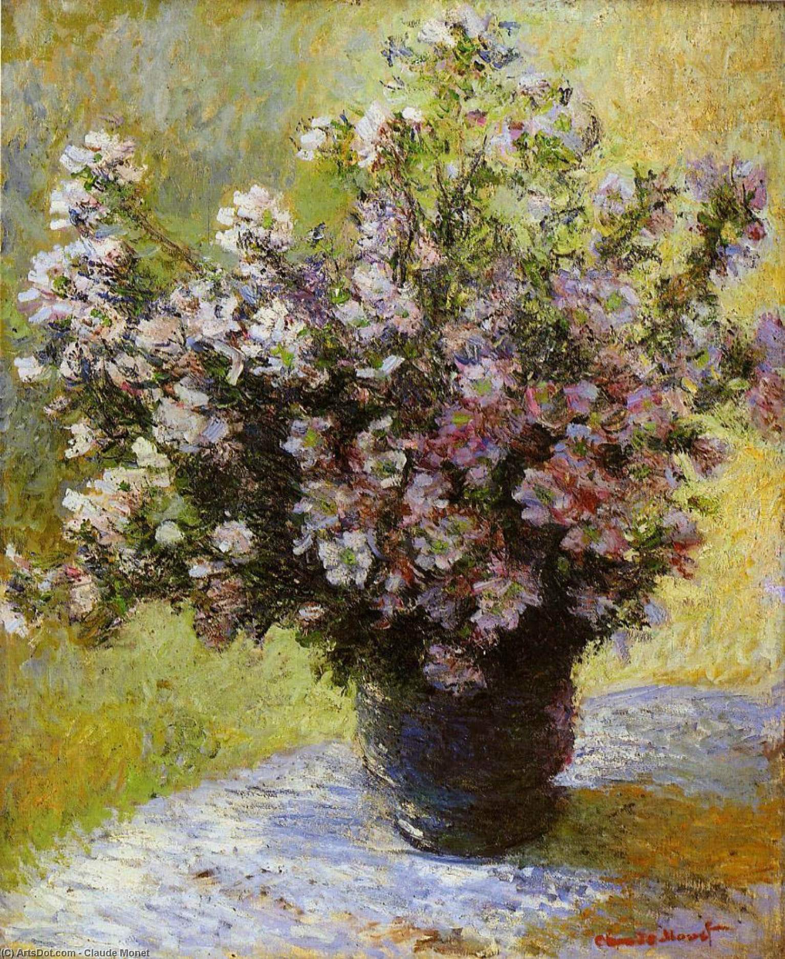 Bouquet Of Mallows — Claude Monet