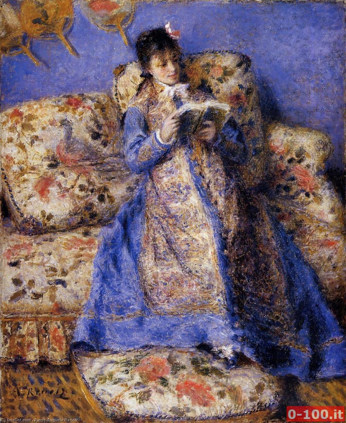 Camille Monet Reading — Pierre-auguste Renoir