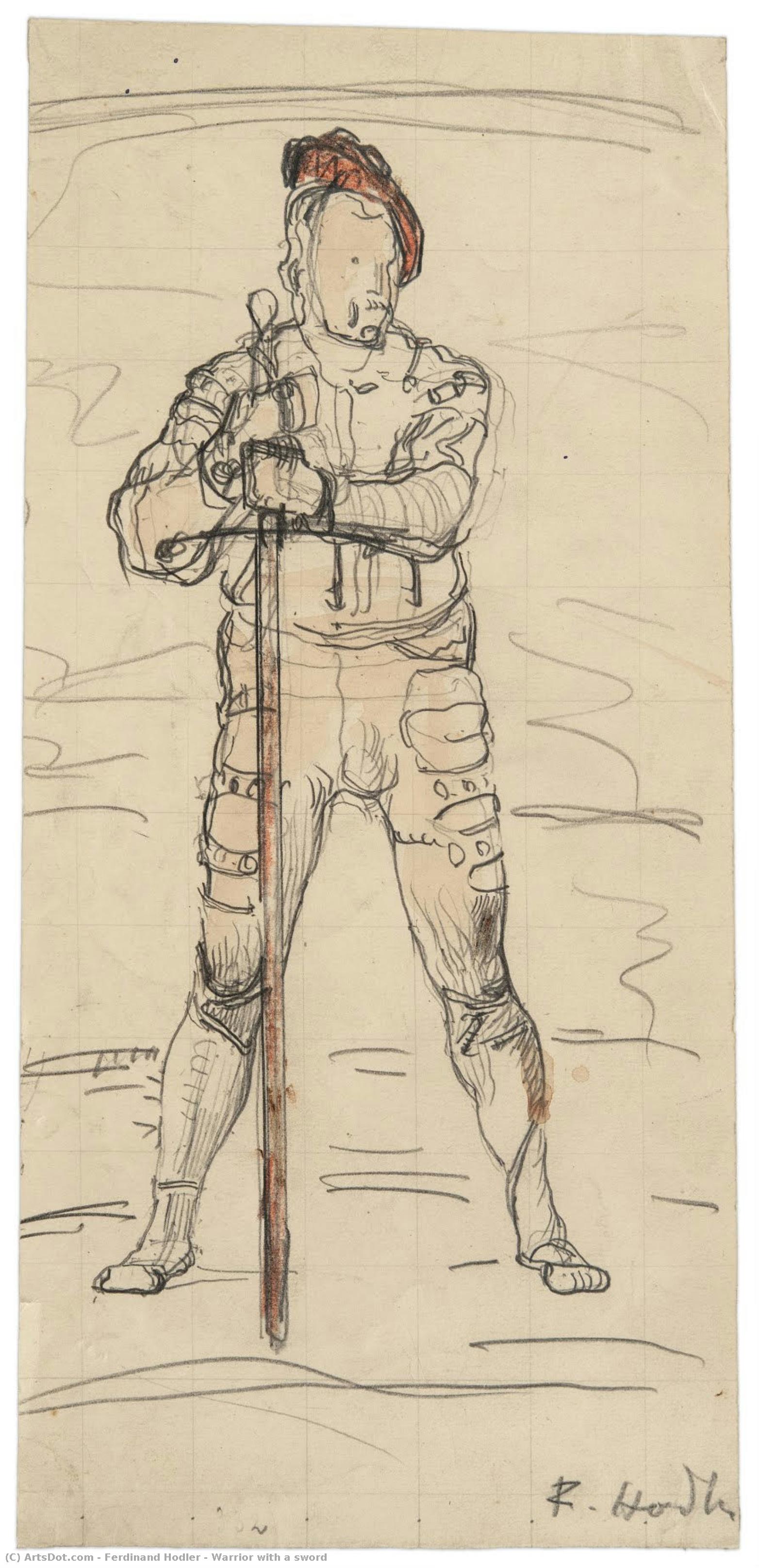Warrior With A Sword — Ferdinand Hodler