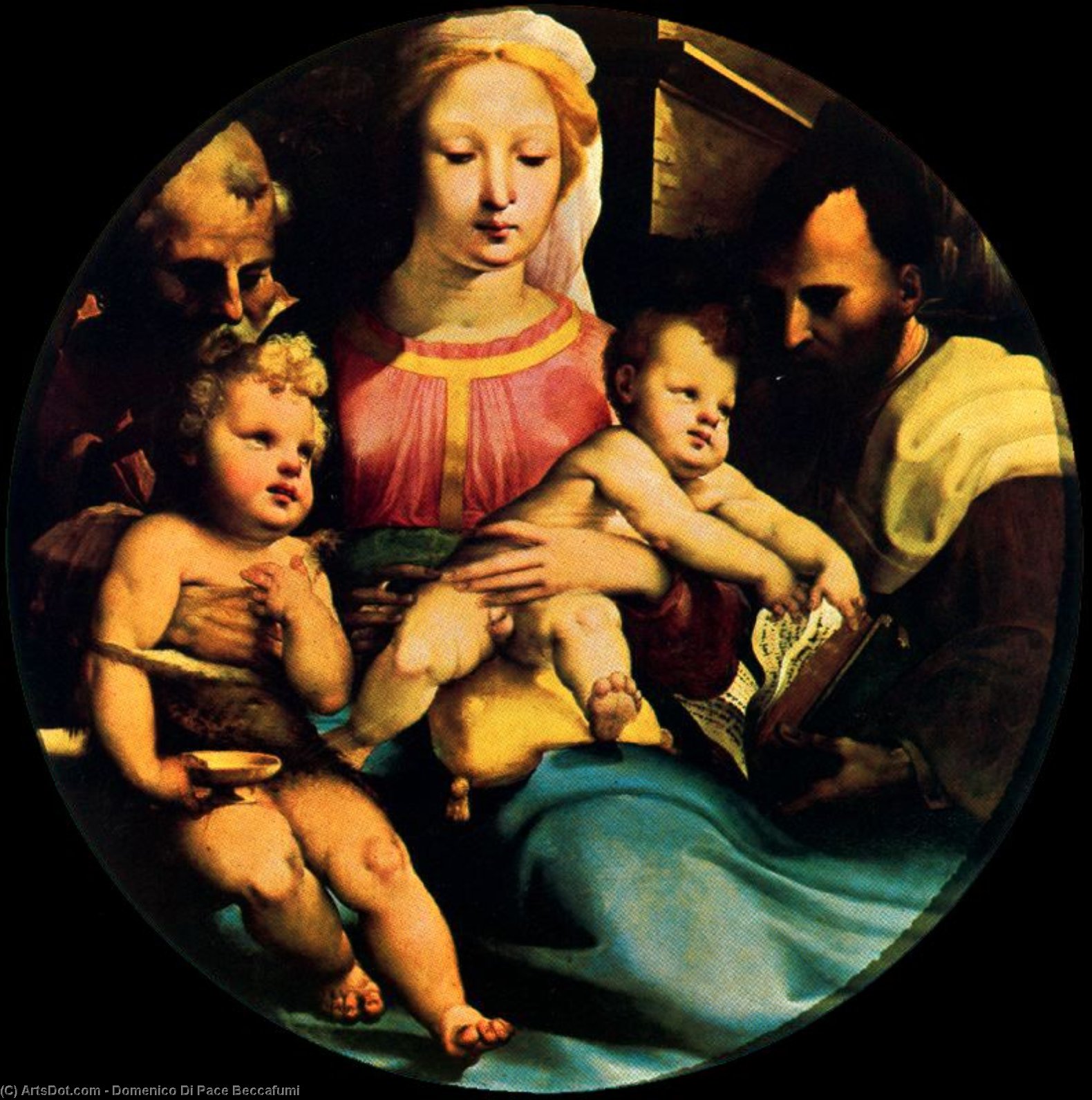 Holy Family With St. John And A Donor — Domenico Di Pace Beccafumi