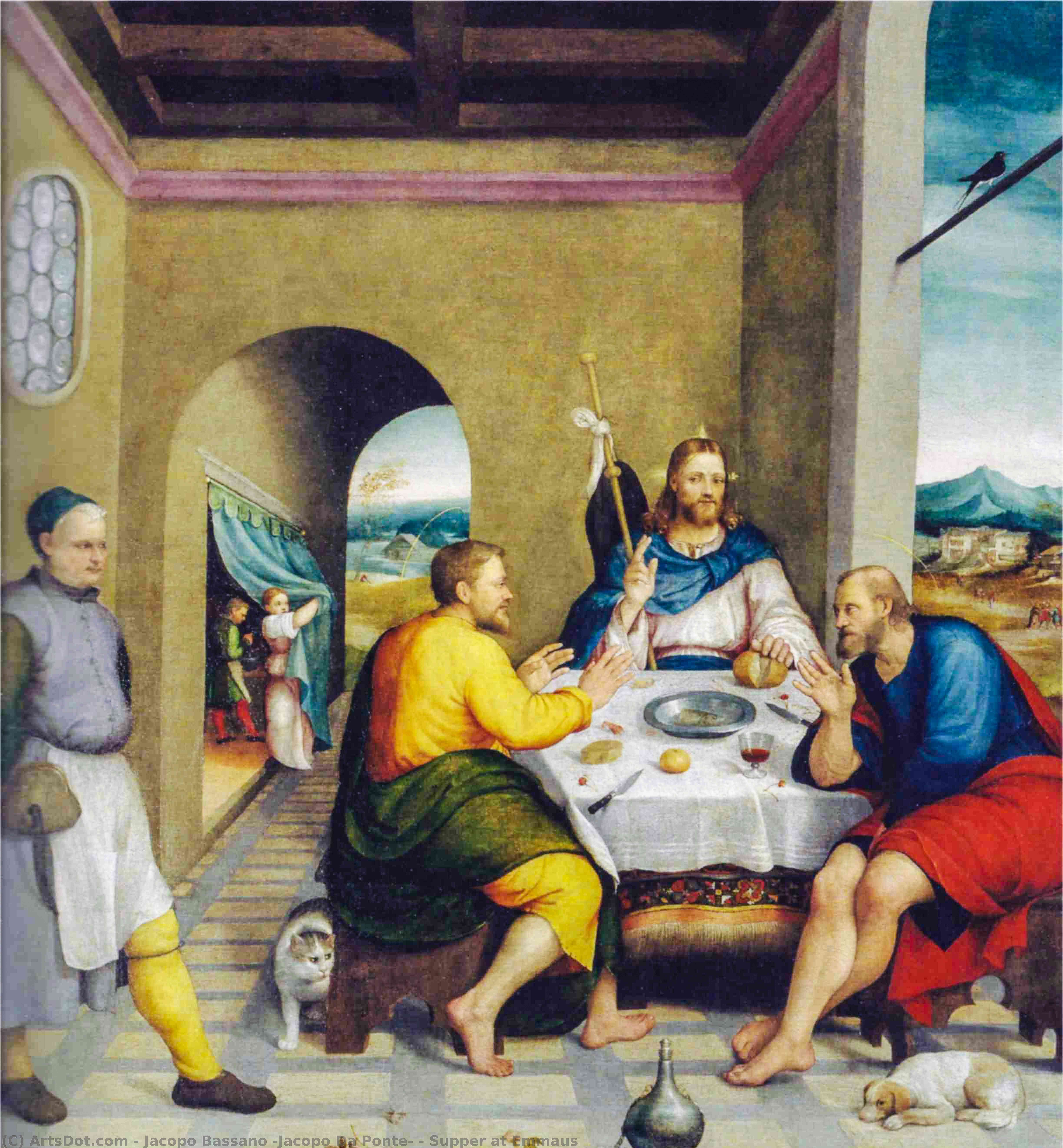 Supper At Emmaus — Jacopo Bassano (jacopo Da Ponte)