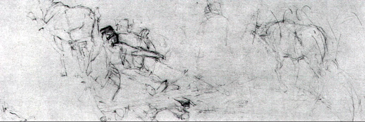 'study To ''boyarynya Morozova''' — Vasily Ivanovich Surikov