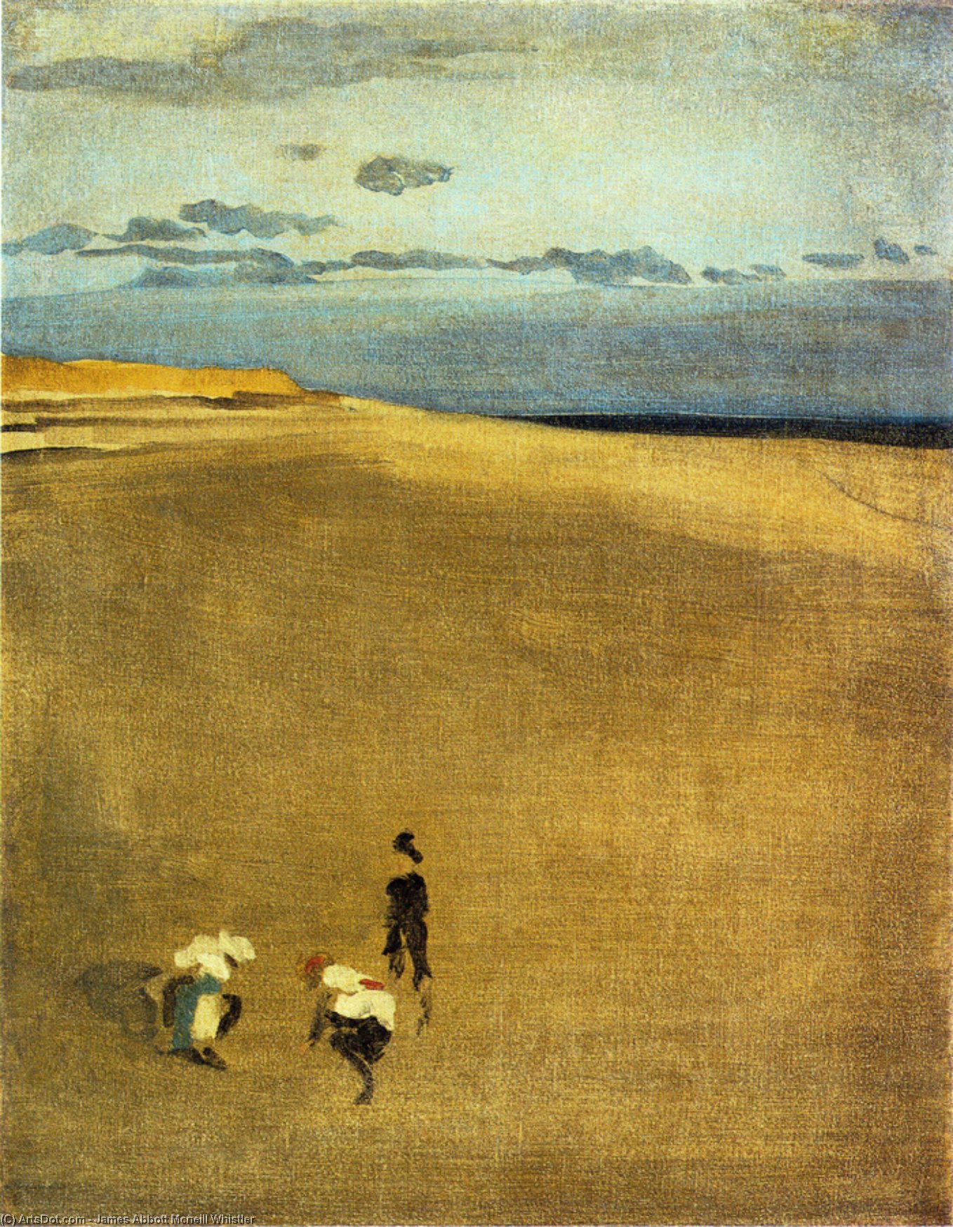 The Beach At Selsey Bill — James Abbott Mcneill Whistler