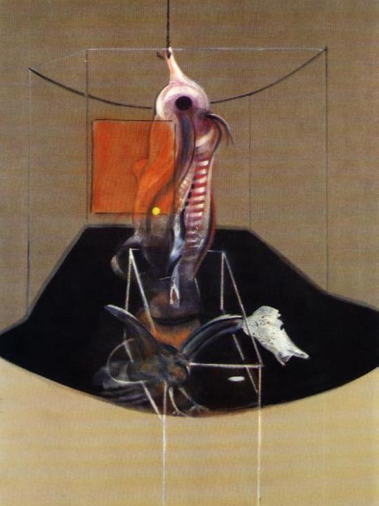 Carcase Of Meat And Bird Of Prey, 1980 — Francis Bacon