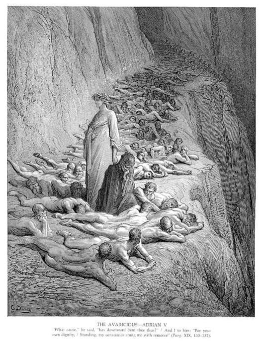 Dante And Pope Adrian V — Paul Gustave Doré