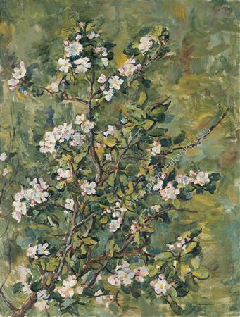 Flowering Apple Branch — Pyotr Konchalovsky