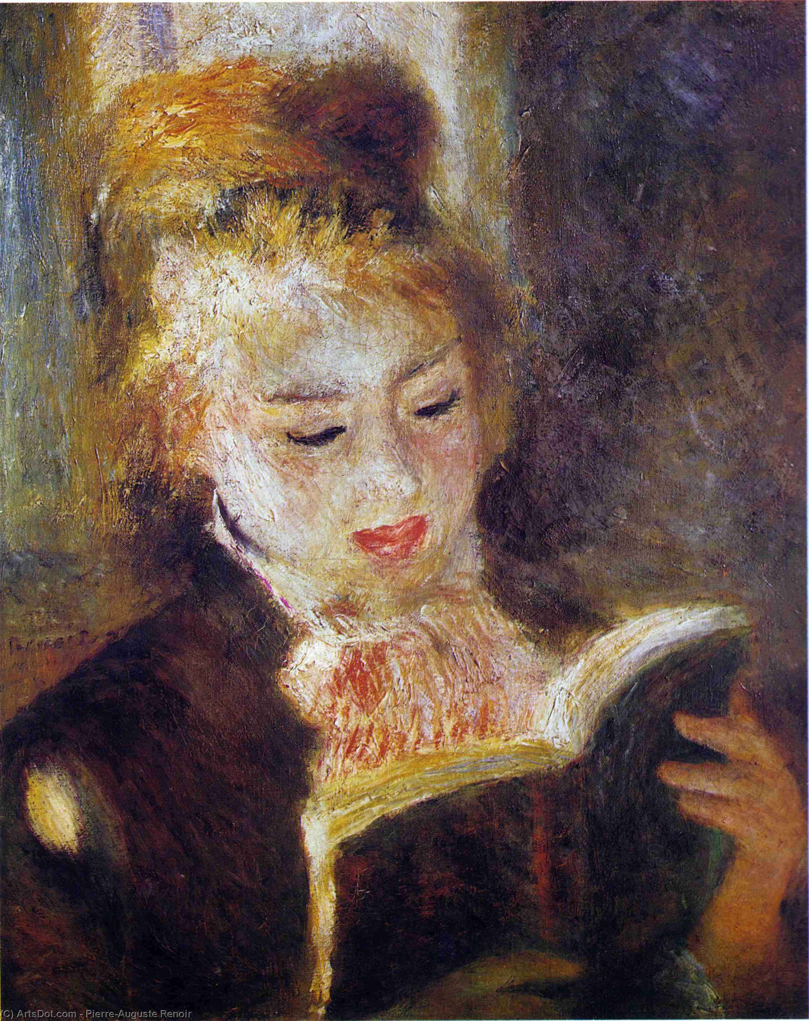 The Reader (young Woman Reading A Book) — Pierre-auguste Renoir