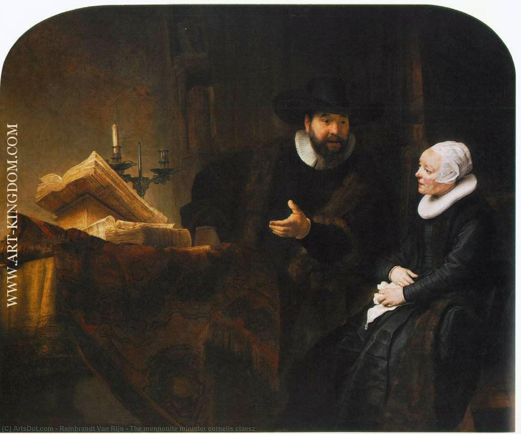 The Mennonite Minister Cornelis Claesz — Rembrandt Van Rijn