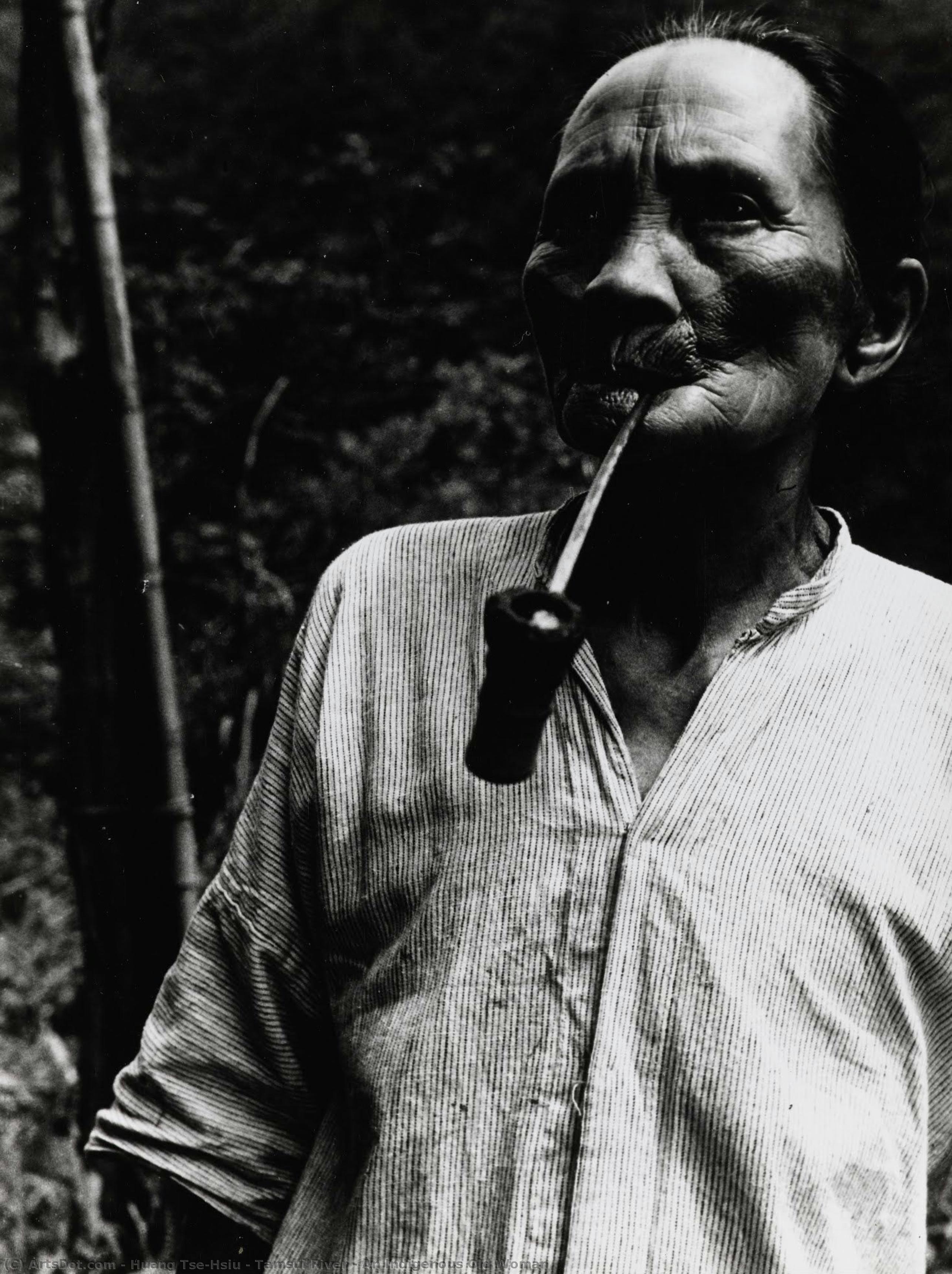 Tamsui River – An Indigenous Old Woman — Huang Tse-hsiu