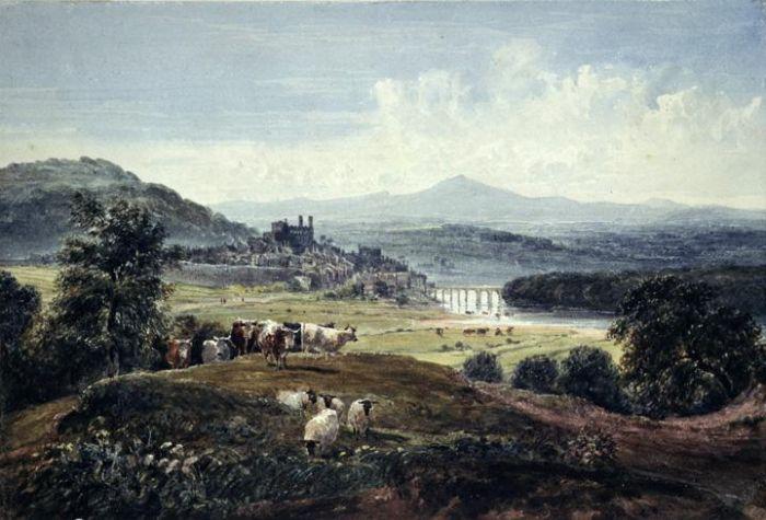 Landscape With A Bridge, Hay-on-wye — David Cox