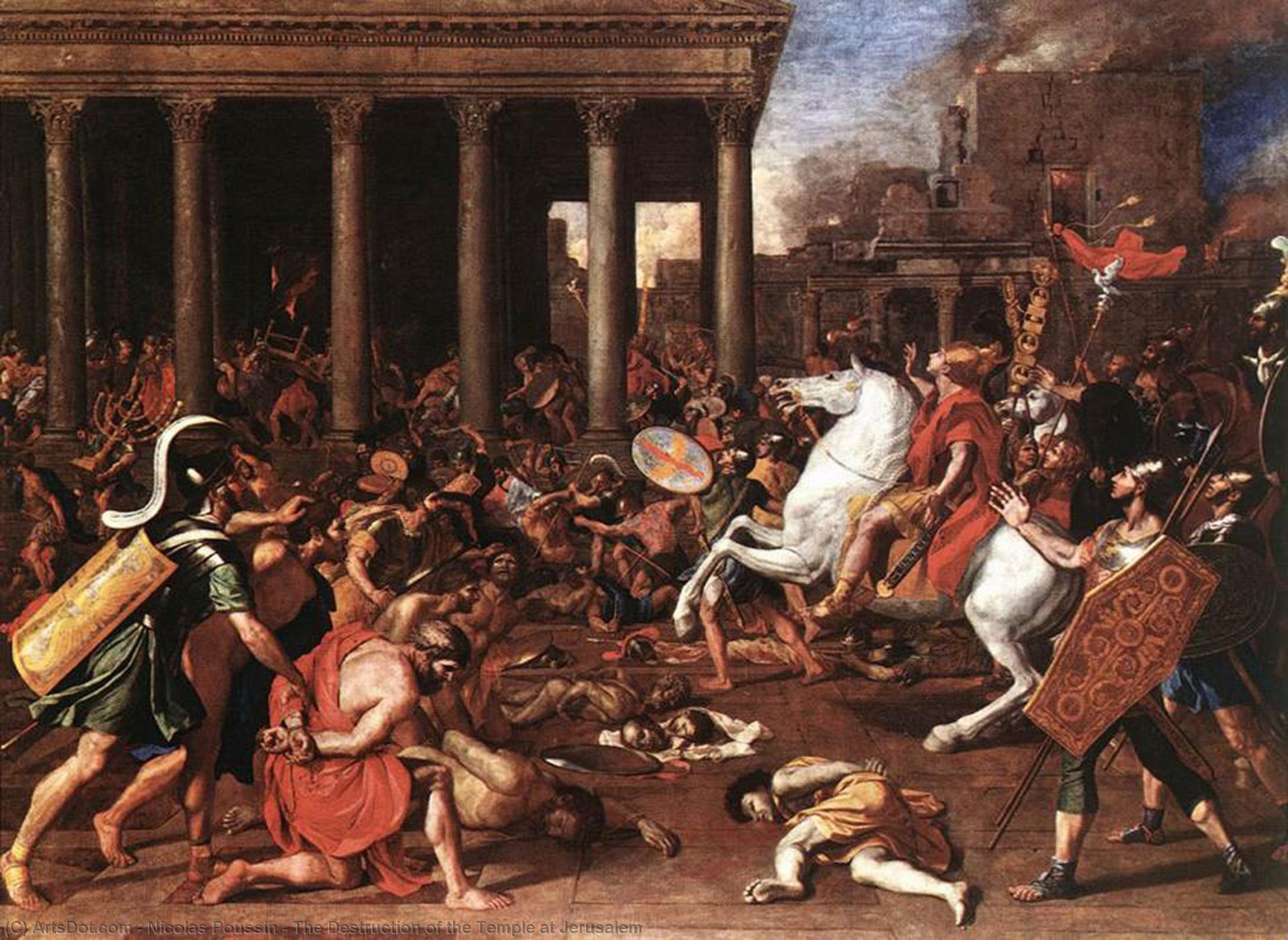 The Destruction Of The Temple At Jerusalem — Nicolas Poussin