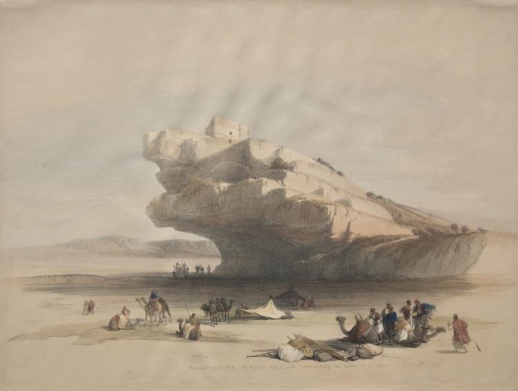 Approach To Petra, An Ancient Watch Tower Commanding The Valley Of El Chor — David Roberts