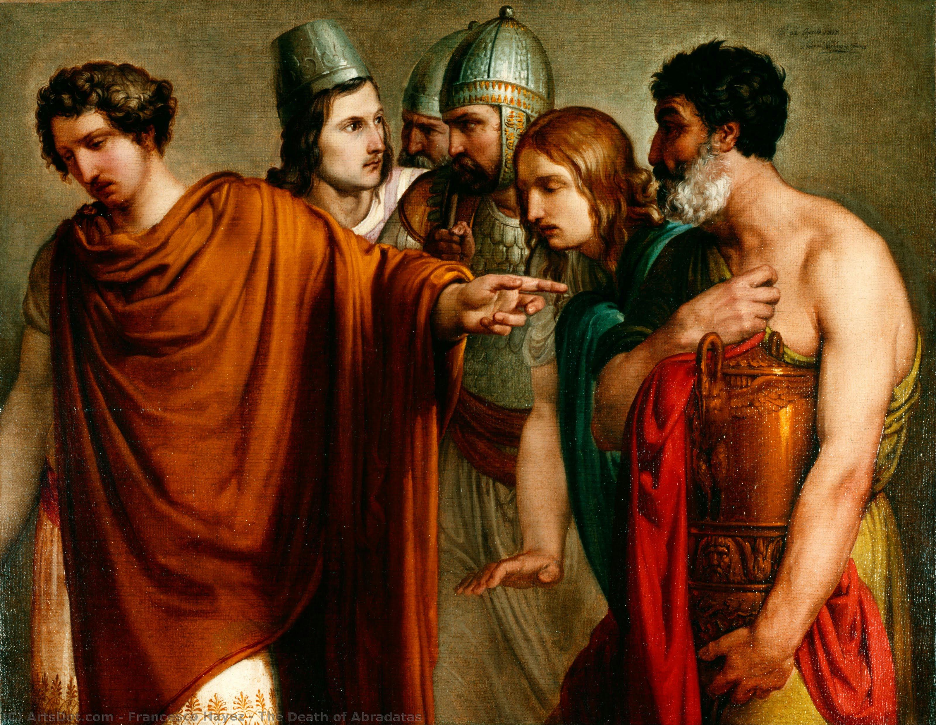 The Death Of Abradatas — Francesco Hayez
