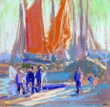 Boats At Menton — Arthur Henry Church