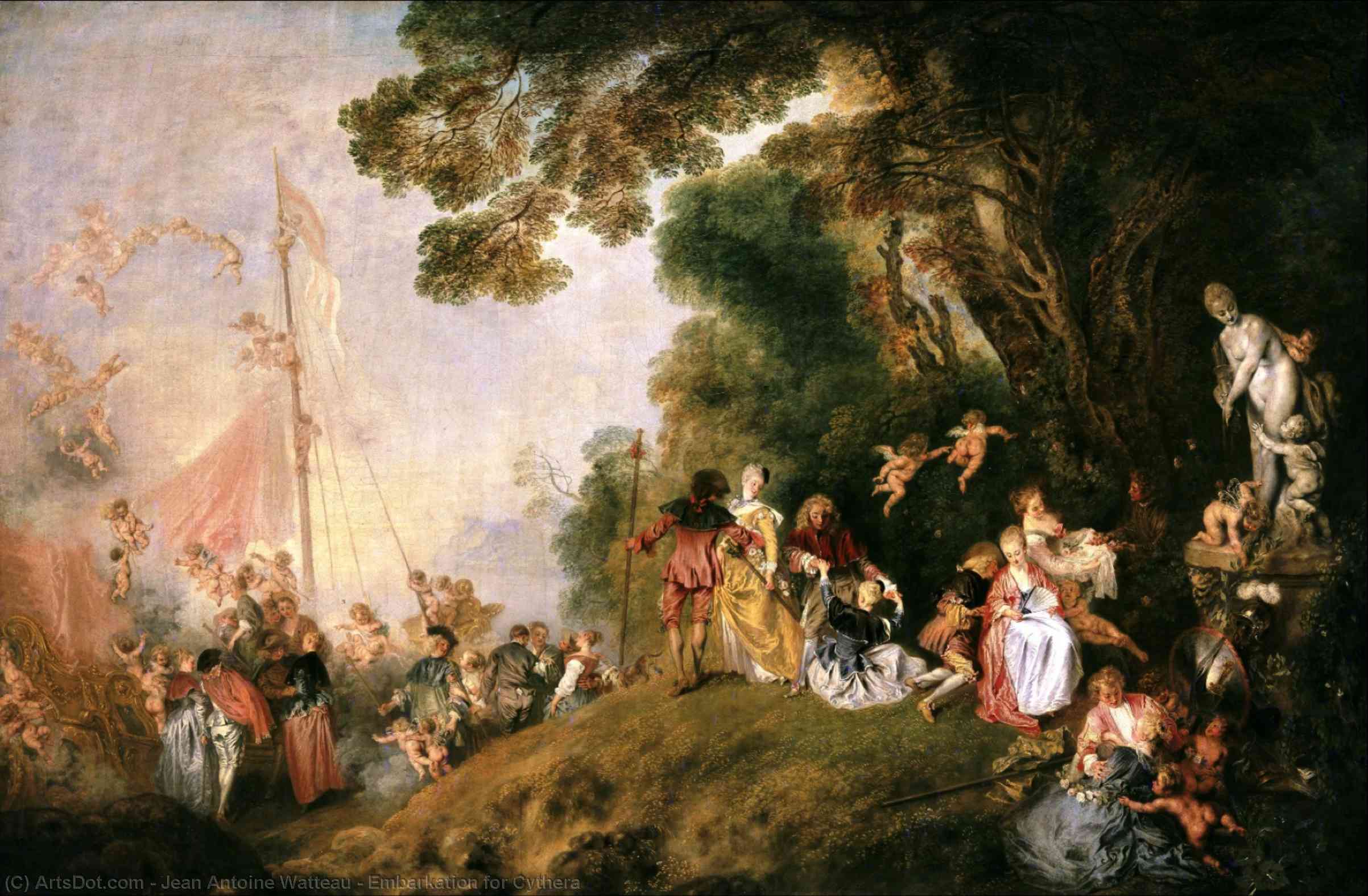 Embarkation For Cythera — Jean-antoine Watteau