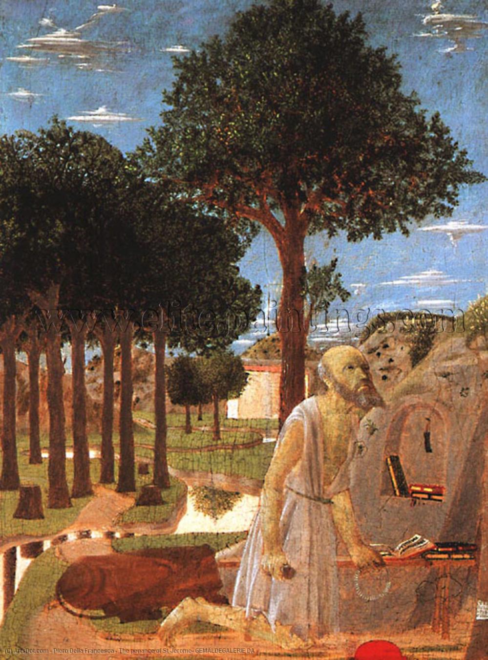 The Penance Of St Jerome, Gemäldegalerie Da — Piero Della Francesca