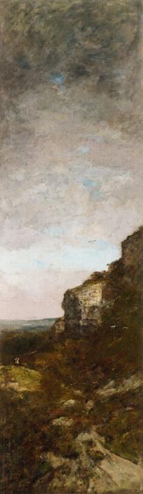 The Hunt For Partridge On The Cliff — Eugène Louis Boudin