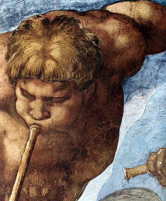 Last Judgment (detail) (10) — Michelangelo Buonarroti
