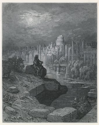 A Traveller From New Zealanad Contemplating The Ruins Of London — Paul Gustave Doré