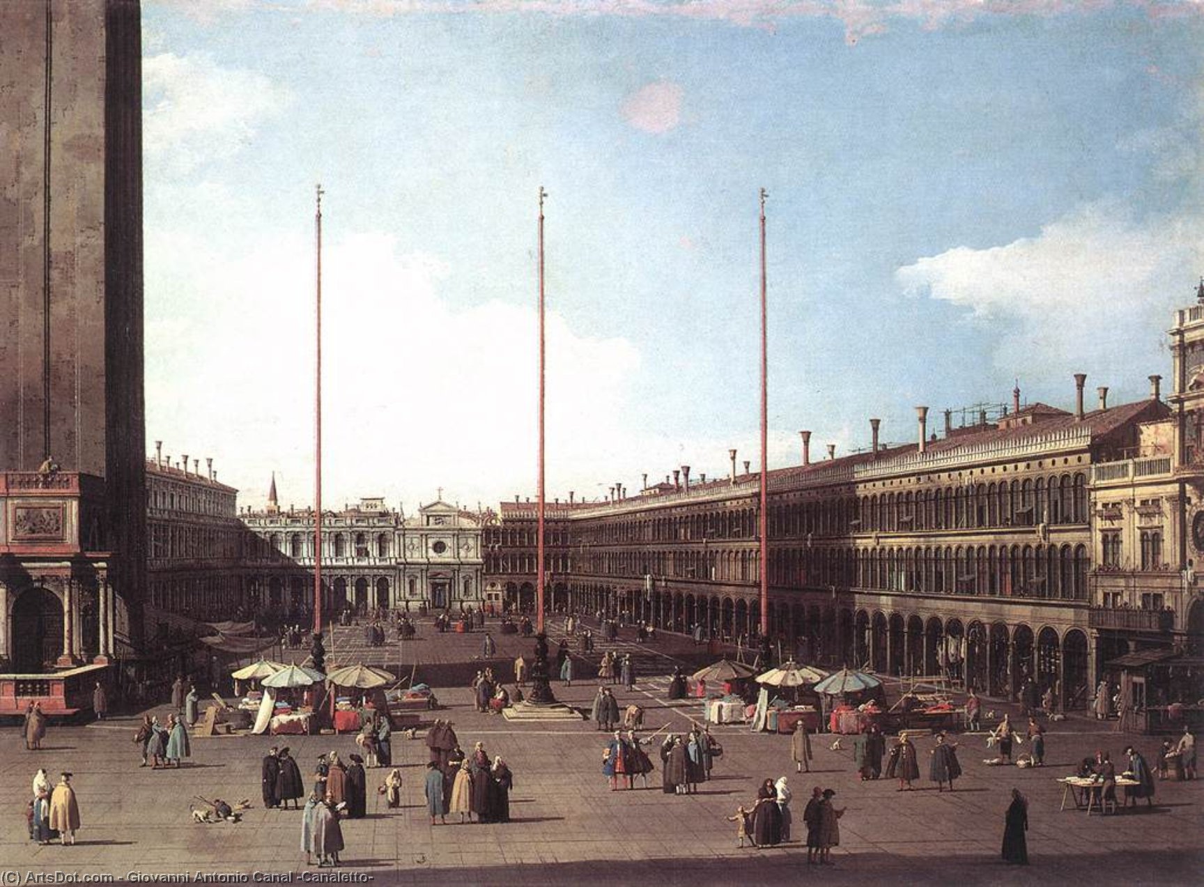 Piazza San Marco, Looking Toward San Geminiano — Canaletto