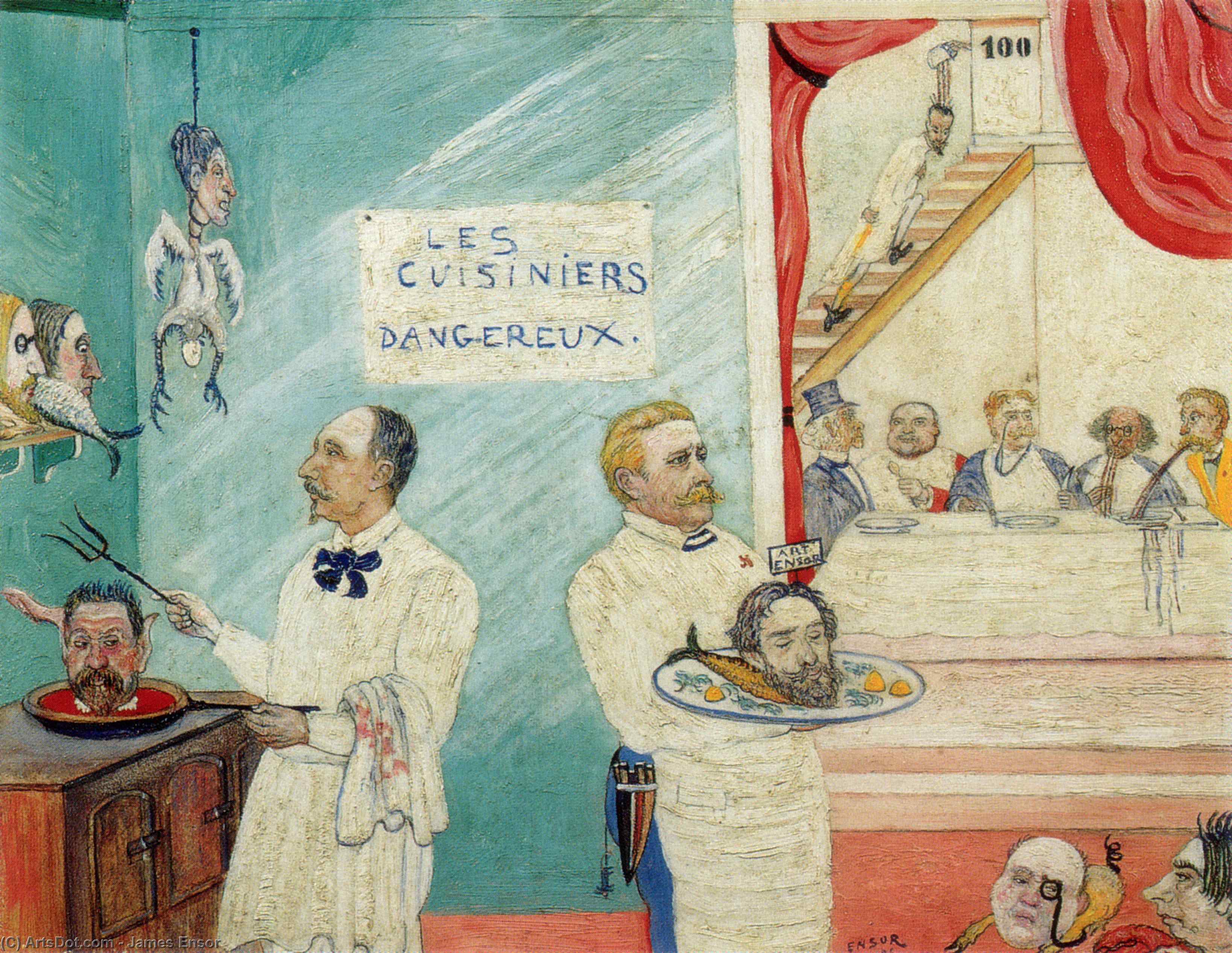 The Dangerous Cooks — James Ensor