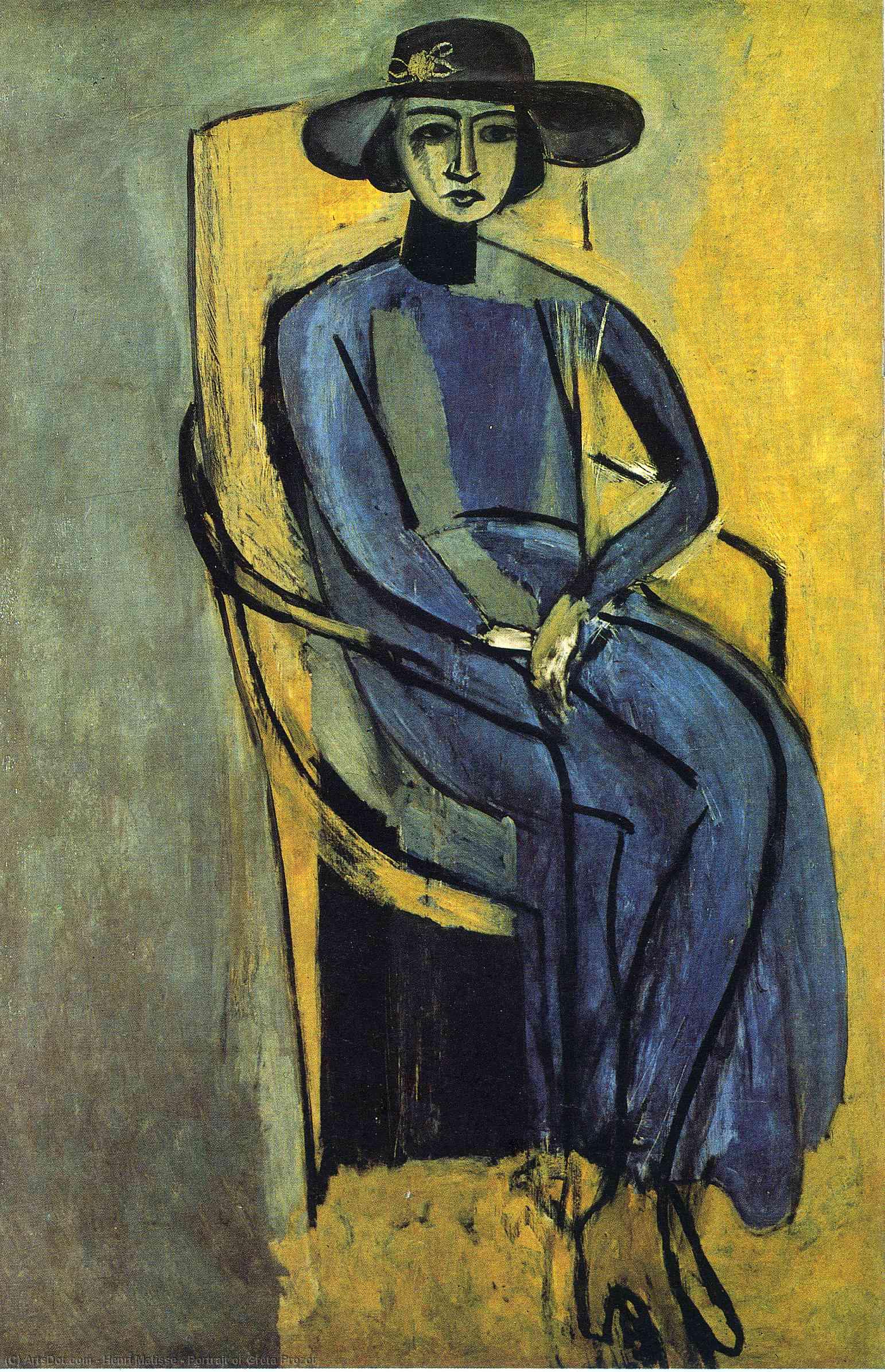 Portrait Of Greta Prozor — Henri Matisse