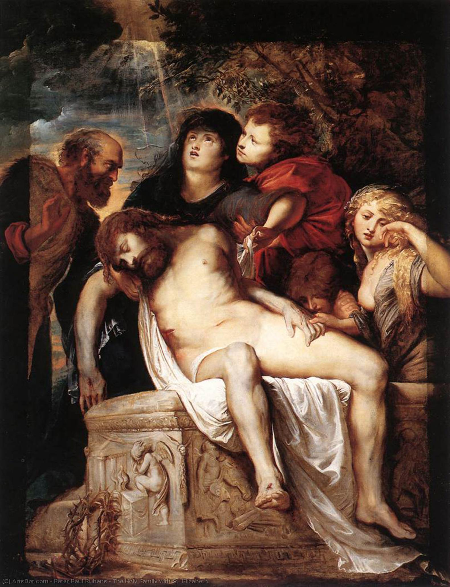 The Holy Family With St. Elizabeth — Peter Paul Rubens