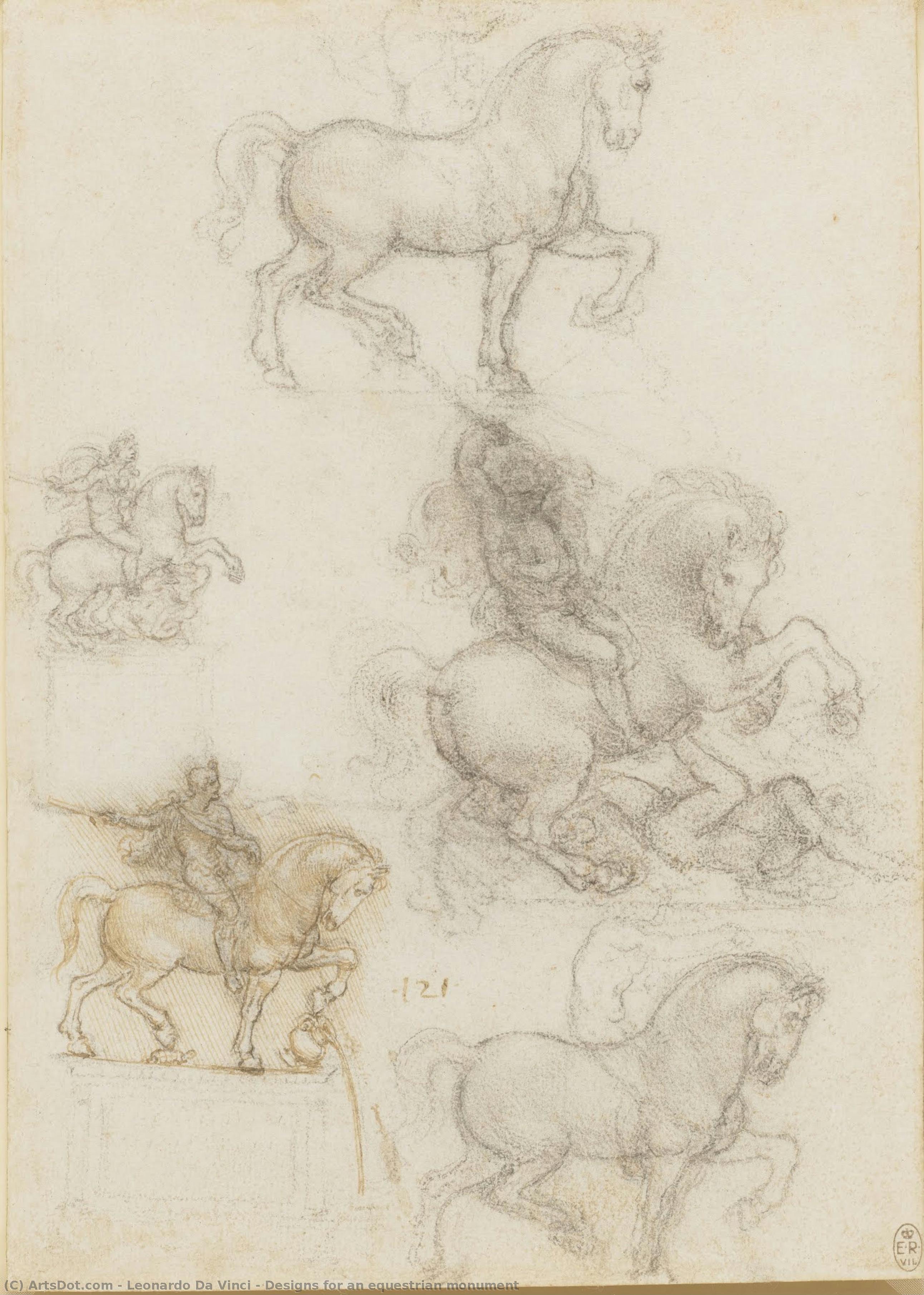 Designs For An Equestrian Monument — Leonardo Da Vinci