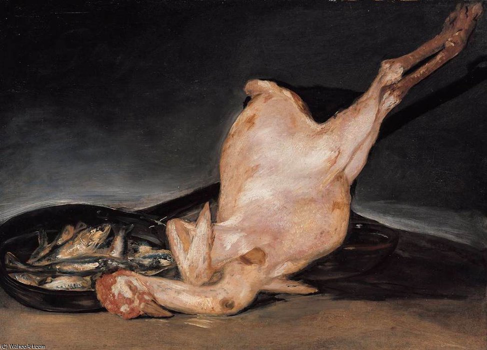 Plucked Turkey — Francisco José De Goya Y Lucientes