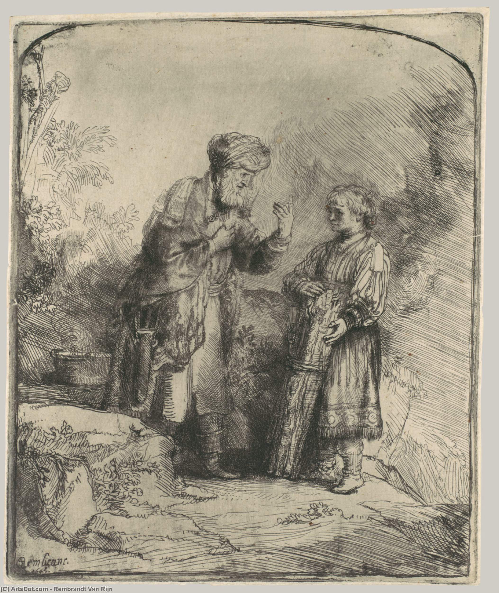 Abraham's Sacrifice 1 — Rembrandt Van Rijn