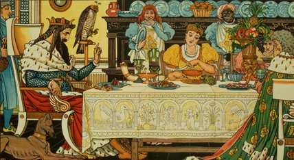 The Princess Shares Her Dinner With The Frog — Walter Crane