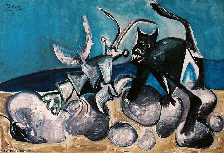 Chat Et Homard Sur La Plage — Pablo Picasso