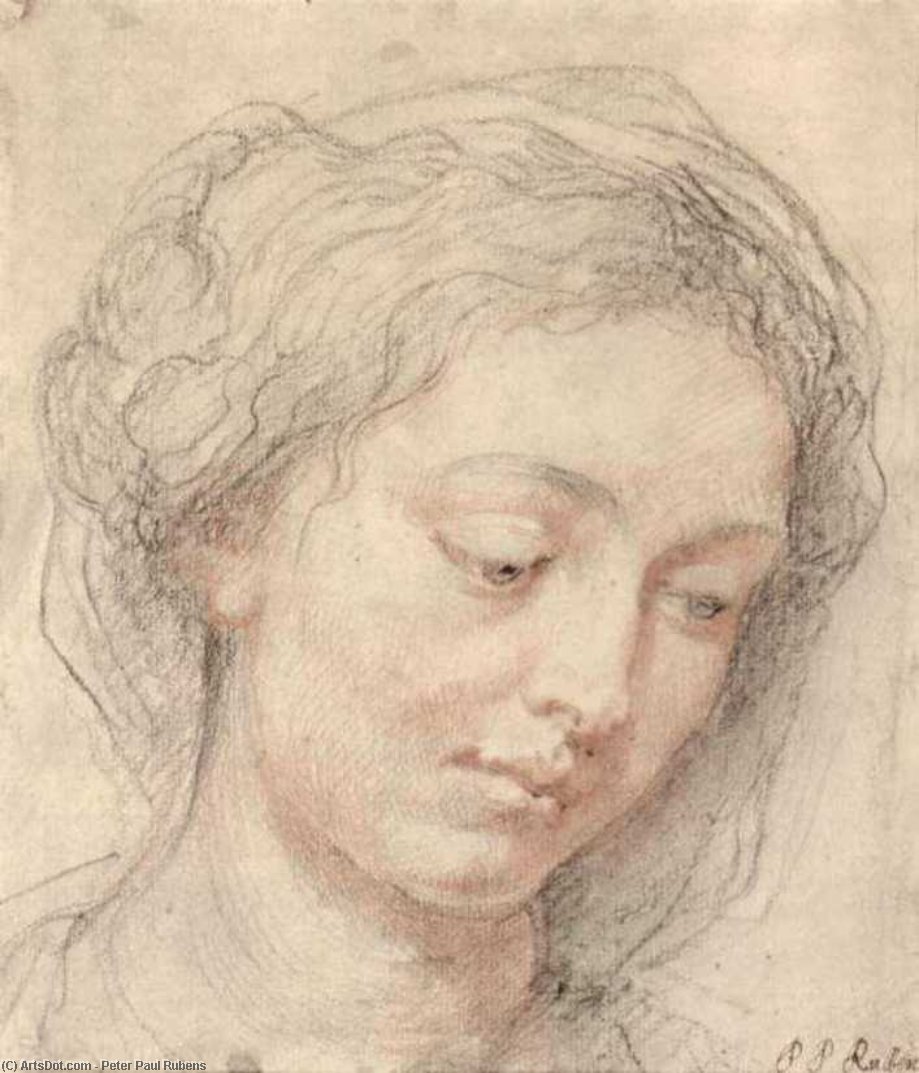 Head Of Woman — Peter Paul Rubens