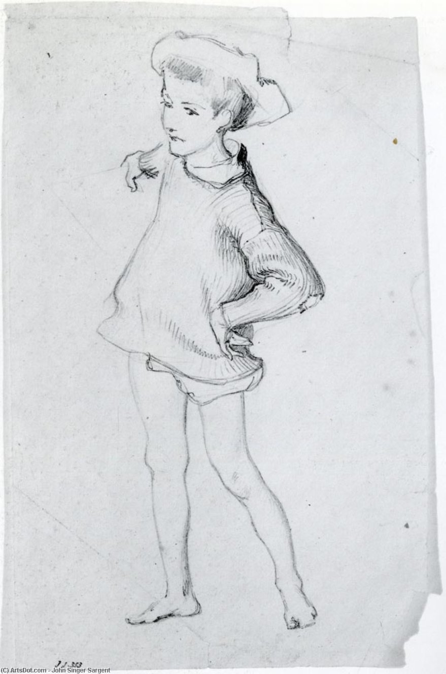 Figure Of A Child (also Known As Study For The Oyster Gatherers Of Cancale) — John Singer Sargent