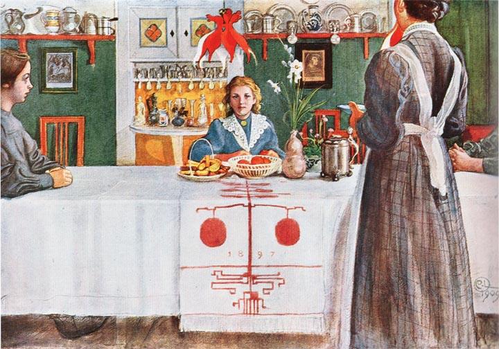 The Friend From Town — Carl Larsson