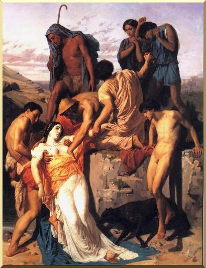 Zenobia Found By Shepherds On The Banks Of The Araxes — William-adolphe Bouguereau