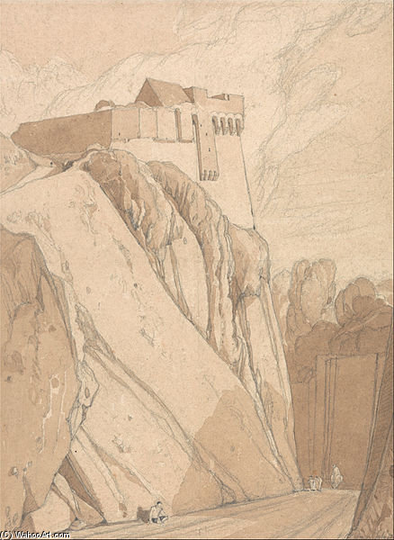 Part Of The Old Fortifications At Saint Lo, Normandy — John Sell Cotman