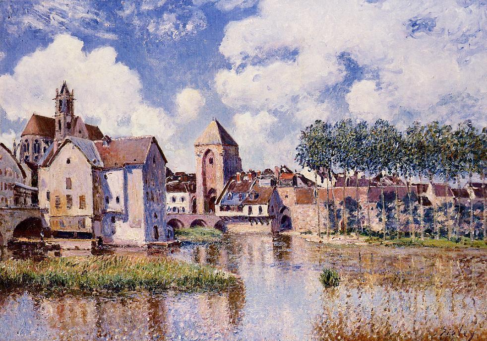 Moret Sur Loing The Porte De Bourgogne — Alfred Sisley