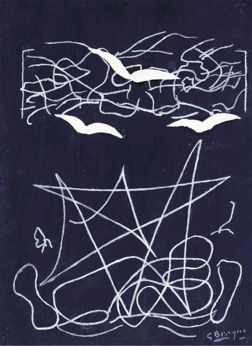 Three Birds And Landscape — Georges Braque
